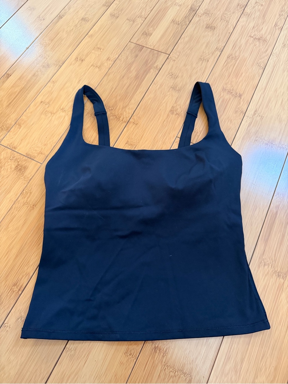 SKIMS NIKE Black Women's Square Neck Tank Top
